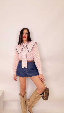 Gonna denim palloncino