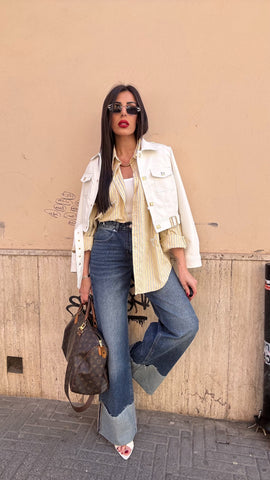 Denim blue piegone 3336