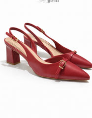 Slingback rossa