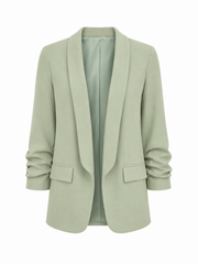 Blazer manica arricciata