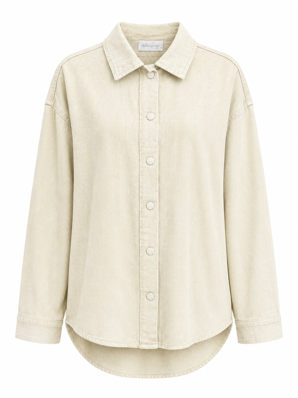 Camicia denim over sabbia