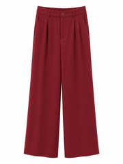 Pantaloni classici bordoux