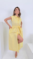 Abito chemisier giallo