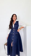 Abito blu denim