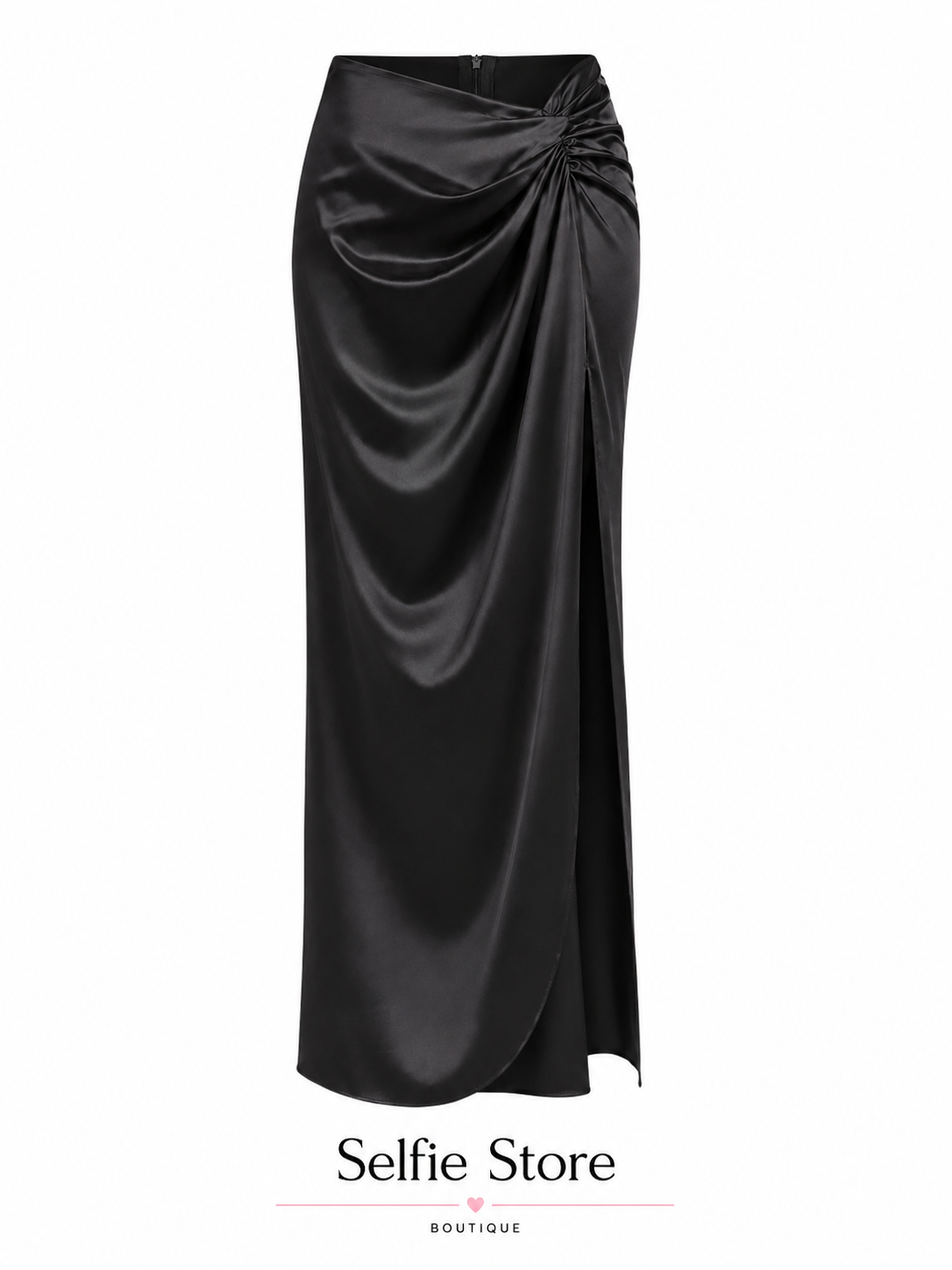 Gonna lunga satin