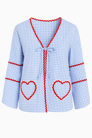 Camicia quadretti cuore