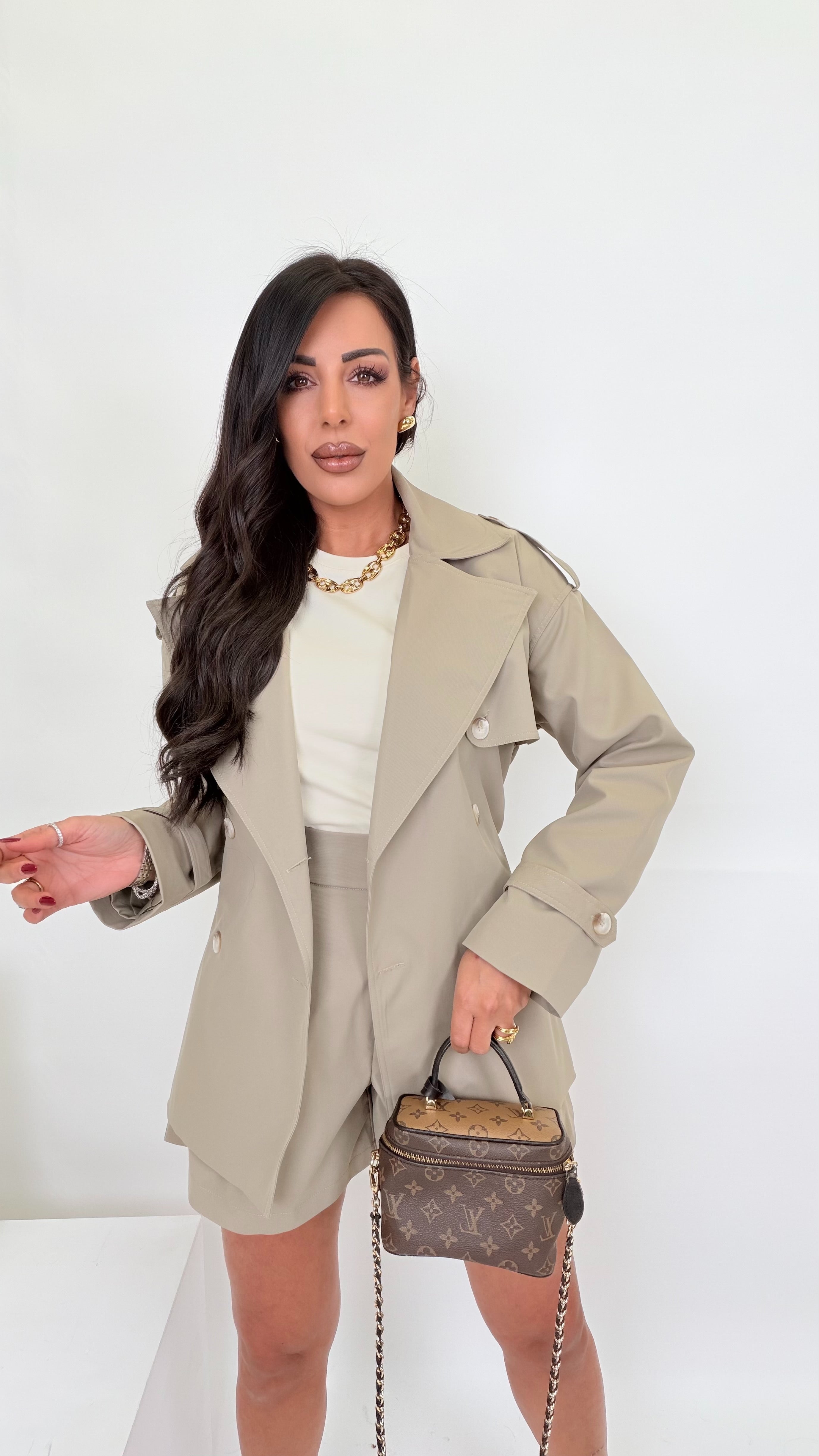 Trench corto + cintura